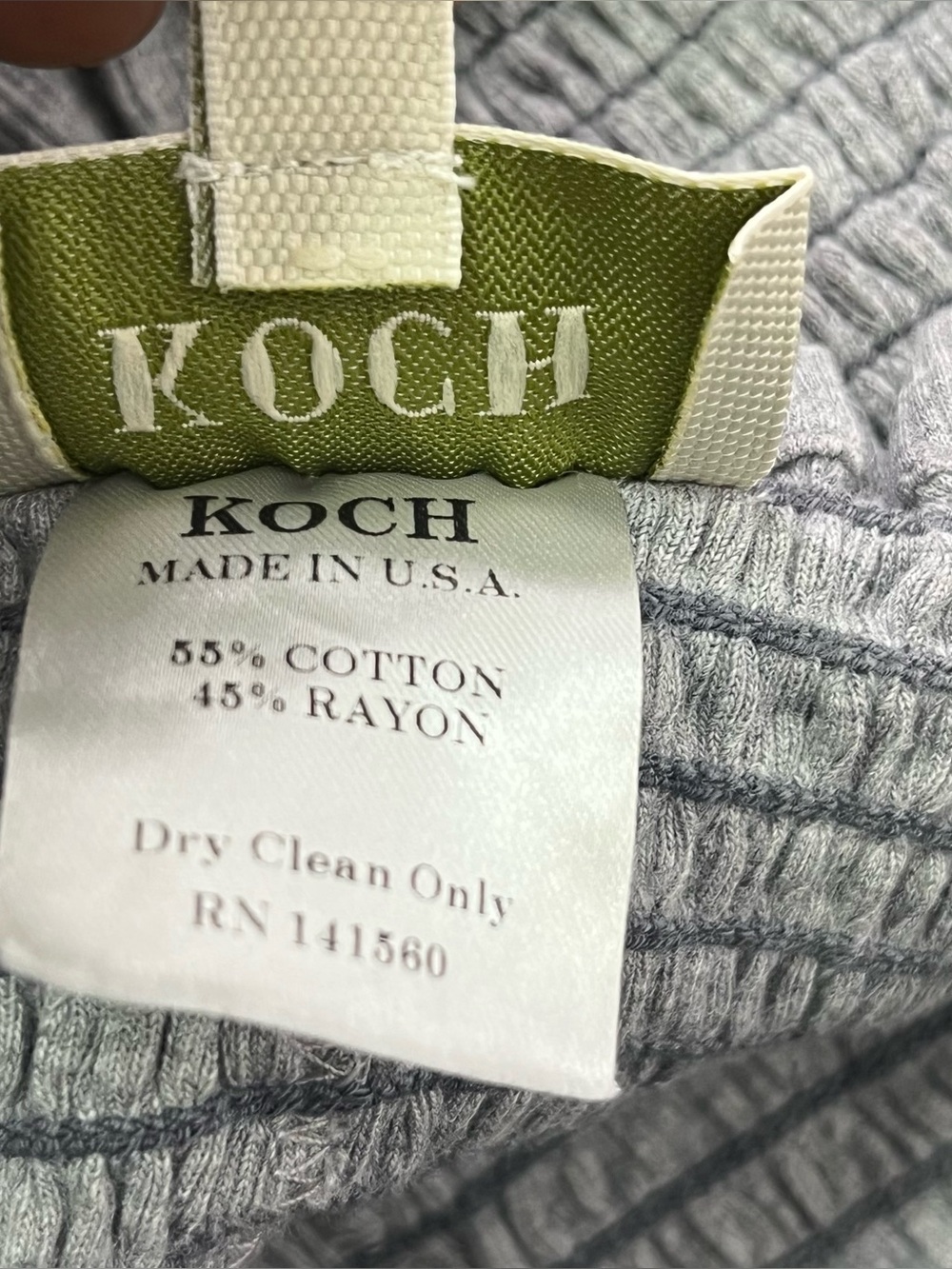 KOCH Erica Skirt Shorts Gray Heathered Smocked High Waist Ruffle Size XS - Picture 7 of 7